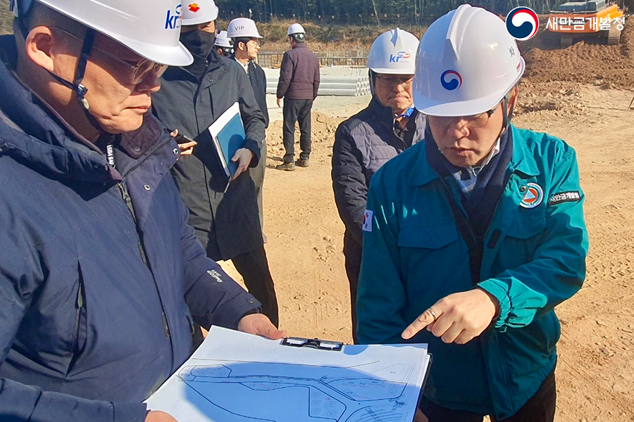 조홍남 차장, 무녀도 광역해양레저센터 건설 현장 점검(2025.03.17.)